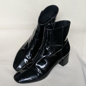 • glossy booties •